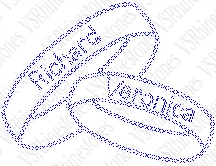 Wedding Bands - Personalized Rhinestone Transfer